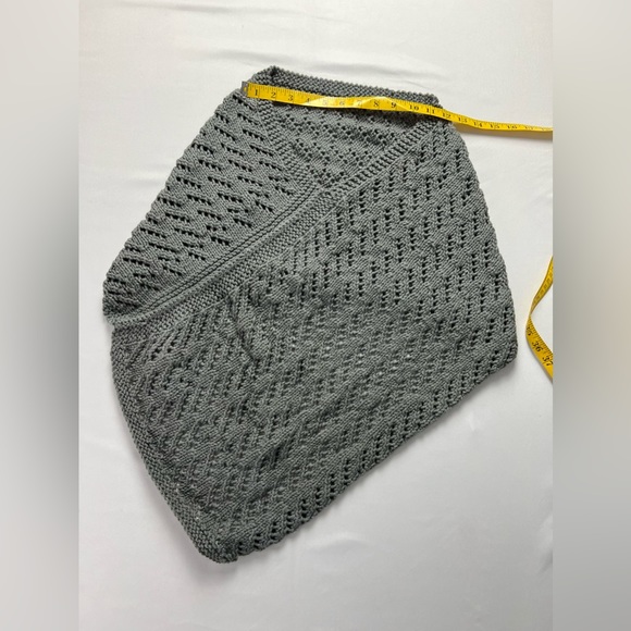 Hand Knitted Poncho Scarf - Picture 5 of 8